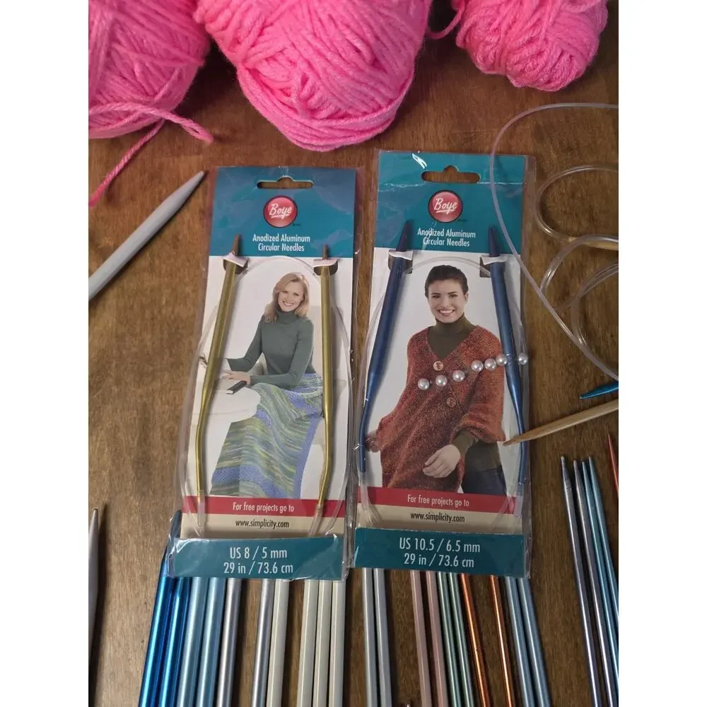Knitting Needles & Crochet Hooks Circular Needles And More Lot Of 75
